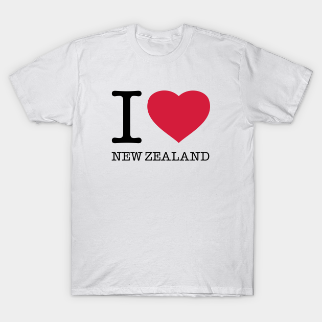 I LOVE NEW ZEALAND New Zealand TShirt TeePublic